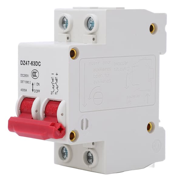 Afbryder 2P Solcelle PV DC 250V 4000A Brydeevne til Hjemmekontor 40A