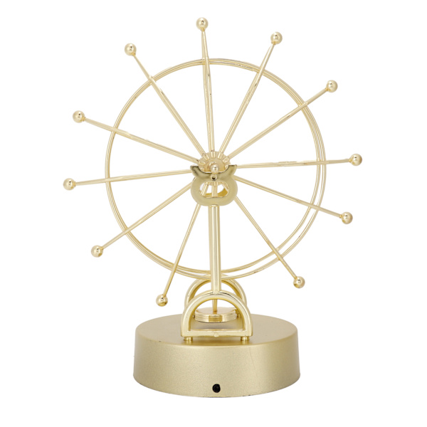 Ferris Wheel-pynt Innovativ Gull Evighetsbevegelse Modell Magnetisk Skrivebords Kunst Håndverk