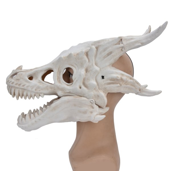 Latex Simulation Dinosaur Skull Mask Head Cover Halloween Costume Party Cosplay Props Decoration