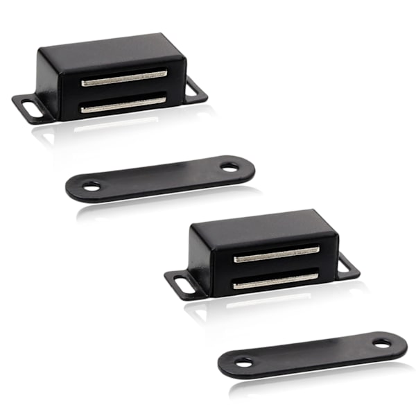 2 stk. Magnetiske Dørgreb i Rustfrit Stål til Badeværelse, Køkken, Skydedør, Vindue, Skab - Stærke Magnetiske Skabslåse, Magnetisk Hardware &