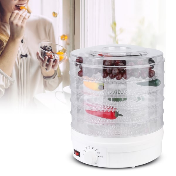 350W 28cm 5-lagers frukt grönsaksdehydrator Mattorkmaskin för hemmabruk