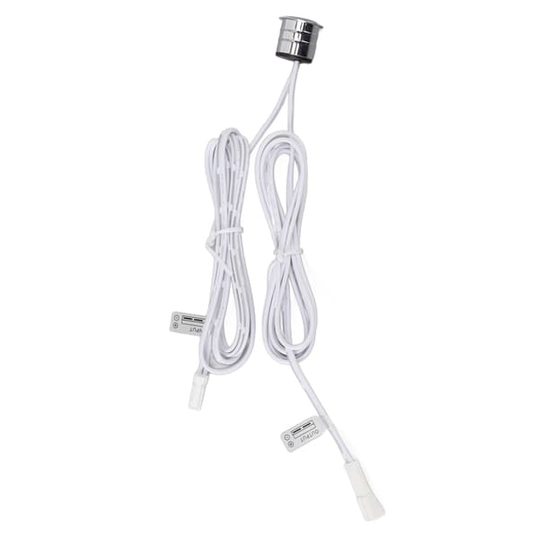 Blå LED-berøringsbryter, innfelt montering, varmeavledende sensor for skap, garderobe, vinskapbelysning