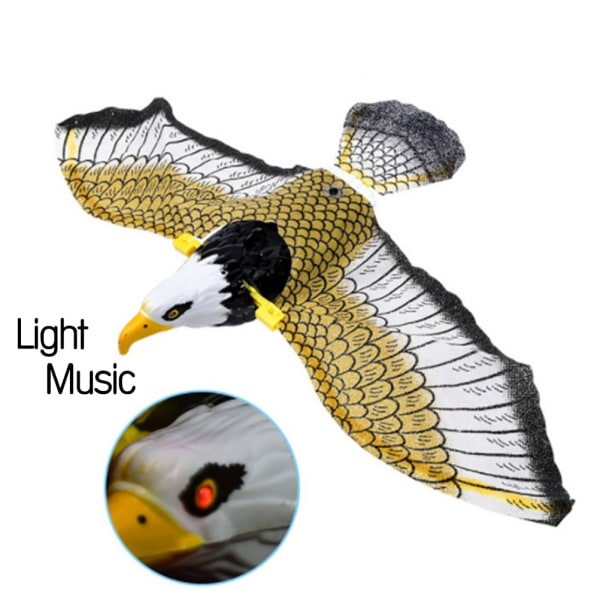 Lysande fågelavvisande hängörn med musik flygande fågelskrämmare