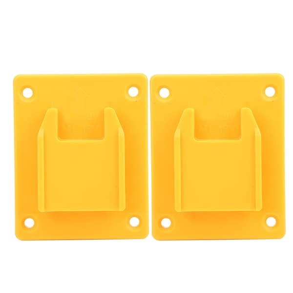 2 Pcs Suitable for Milwaukee M18 18v / 20V Power Tool Machine Wall Shelf Fasteners Yellow