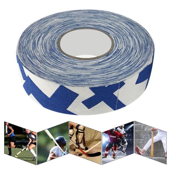 2,5 cm x 25 m Hockey-suojateippi Urheilu Badminton-keppipehmusteet Hockeymailan teipit Sininen Plus-merkki