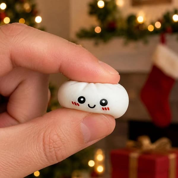Adventskalender 2026, 24 dagers julenedtelling, 24 overraskende dumpling-squishies leker[LM]
