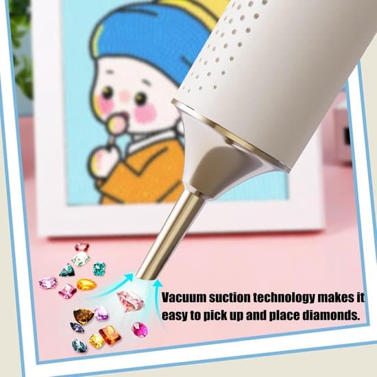 Electric Rhinestone Painting Pen - Rechargeable Dot Art Applicator, Adjustable Speed Vacuum Tool, Precision Accessory for Creative Projects