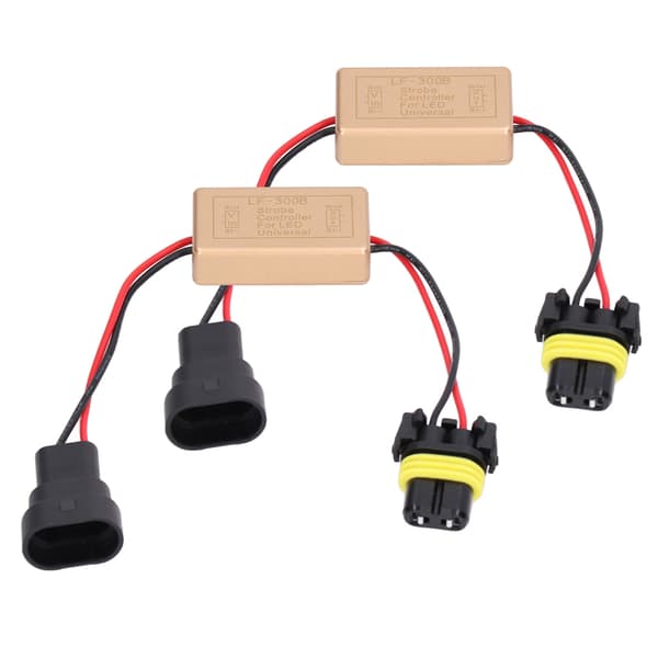2 STK 50W LED Strobe Controller Kontinuerlig Strobe ABS Tåkelys Strobe Modul Blits Strobe Controller for LED-frontlykter