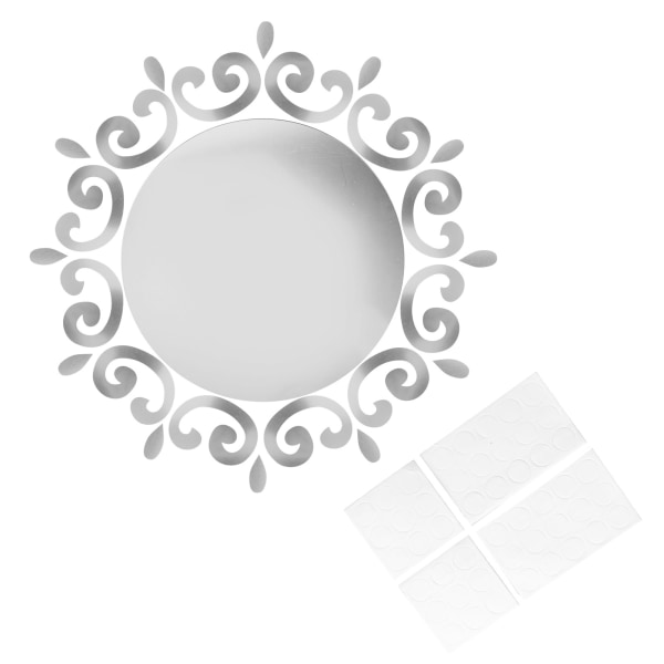 Gör-det-själv-spegelväggklistermärke 3-dimensionell innovativa avtagbara dekaler Inredning i hemmet i sovrummet