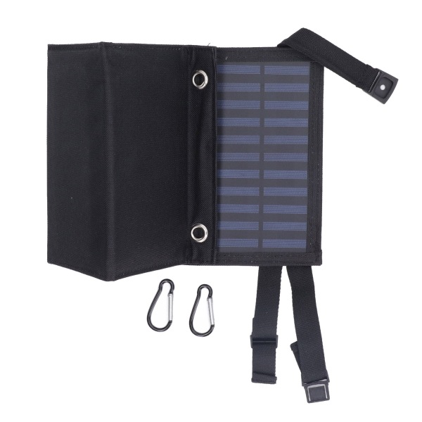 20W Solar Panel Charger Black Monocrystalline Silicon High Conversion Rate Portable Solar Folding Bag Charger