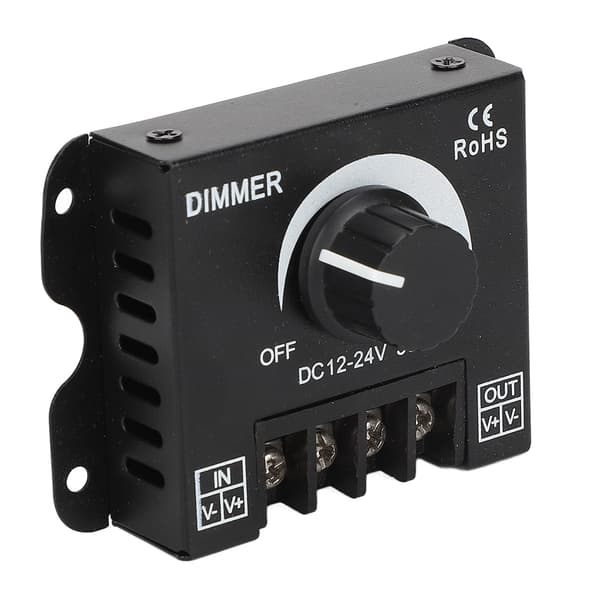 LED Dimmer Single Channel Stepless Dimming Excellent Heat Dissipation LED Light Strip Dimmer DC 12-24V