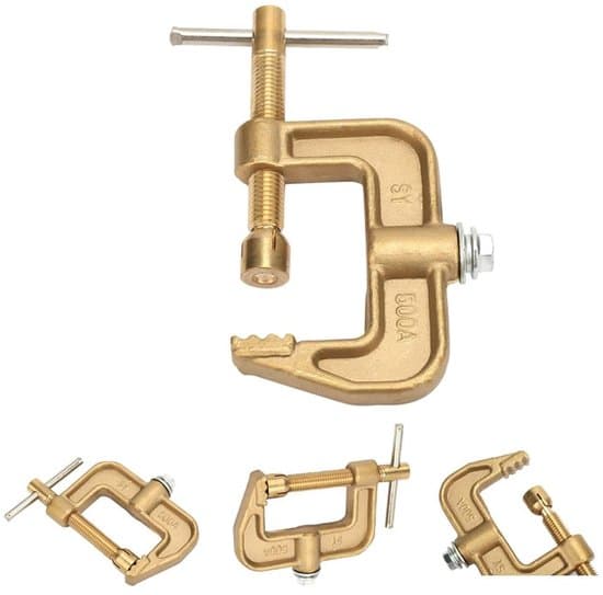 G-shaped Brass Earth Clamp - 500A Splice Connector for Various Applications
