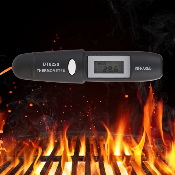 1st beröringsfri mini infraröd termometer IR temperaturmätning digital LCD-skärm