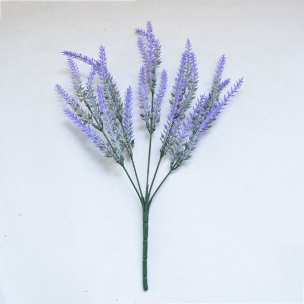Kunststof Kunstig Lavendel Blomster Lugtfri Realistisk Falsk Lavendel til Scene Dekoration Bryllup Fest Lilla