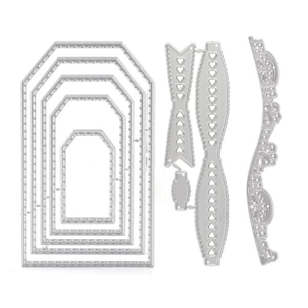 3 Pcs Carbon Steel Cutting Dies, Portable Scrapbooking Embossing Stencils for DIY Decor