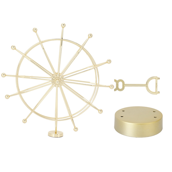 Ferris Wheel-pynt Innovativ Gull Evighetsbevegelse Modell Magnetisk Skrivebords Kunst Håndverk