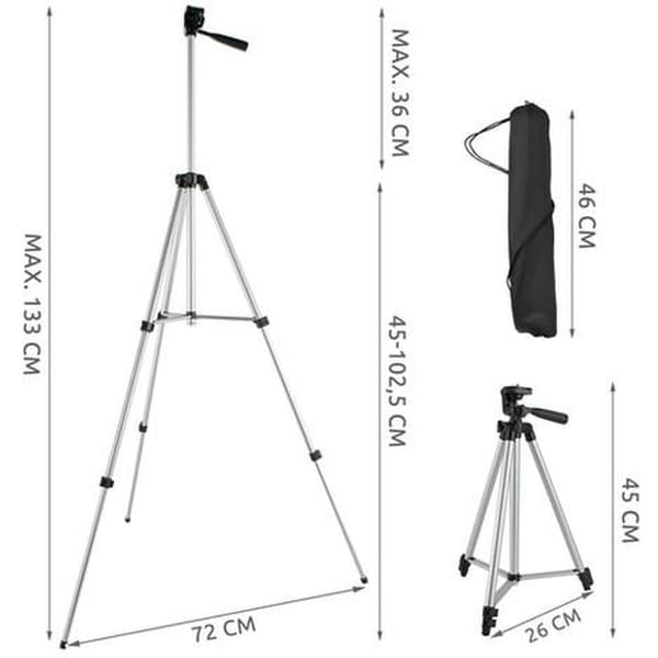 Camera Tripod / Tripod for Mobile & Camera - 45-133 cm - Tripod