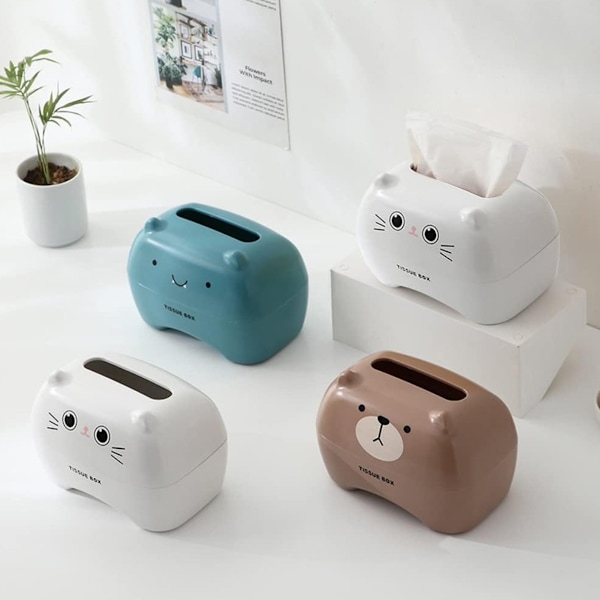 Ansiktspapperslåda, våtservettlåda, rektangulär näsduksdispenser, papperslåda, tecknad pappersbehållare, hemmakontor, bilpappersöverdrag, hotell