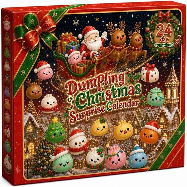 Jule Squishies Adventskalender 2026 Nedtelling for Voksne C