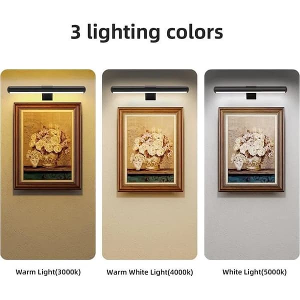 Remote Control Wall Lamp - Rechargeable LED - Tri-color - 300 Lumens - Modern Design