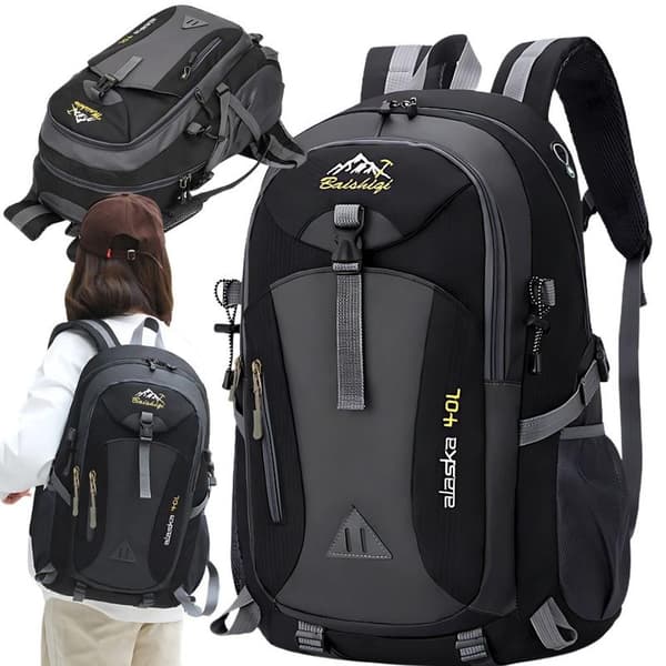 Reppu / Vaellusreppu - 40L - Musta Black