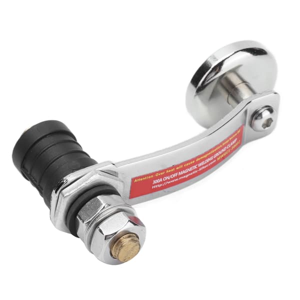 Magnetic Welding Ground Clamp, Strong Suction Ground Magnet Connector, 300A, 2-Pack, Red