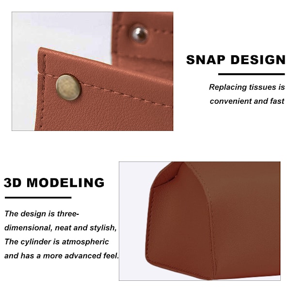 Vævæskeskrin Cover, Dækker Formede Æsker med en Moderne Finish - Designet med Moderne Læder