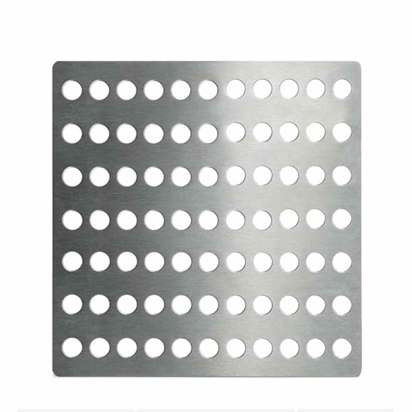 Teräksinen viemäriristikko 15 x 15 cm - 2 kpl pakkaus Ruostumattomat pyöreät viemäriristikot Ulko- ja sisätiloihin - Kestävä verkkomainen viemäriristikko sopii suihkujen viemäriristikoiksi