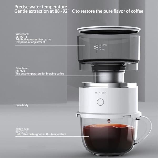 Alt-i-én bærbar espressokaffemaskine til hjem og kontor