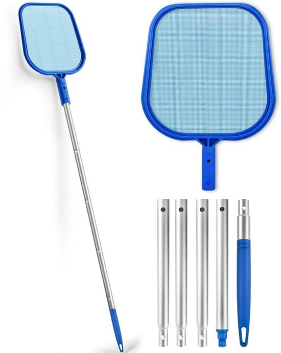 155 cm poolhåv – Finmaskig lämplig för simbassänger, dammar, ovanjordspooler, barnpooler, algpooler och uppblåsbara pooler.