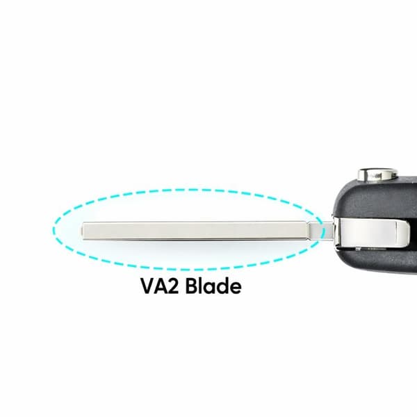 Key shell compatible with Citroen and Peugeot CE0523 VA2 - 3 buttons