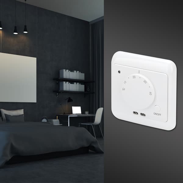 230V 16A Wall Mounted Mechanical Electric Heating Thermostat Temperature Controller