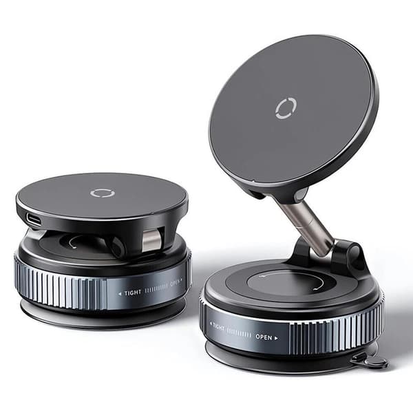 Mobile Holder / Magnetic Phone Holder - Wireless Charging & Vacuum Mount for Car