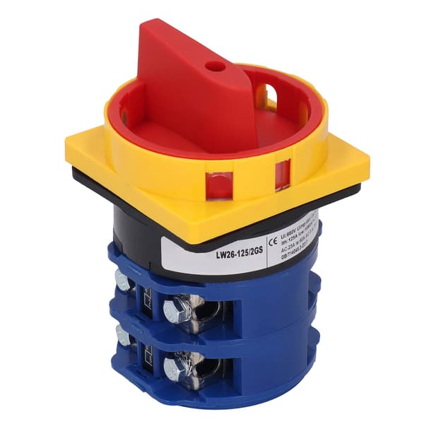 Universal Switch 2-Position Selector Lockable Rotary Cam Switch 125A AC240V 440V