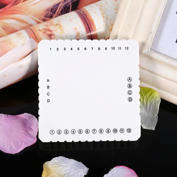 White EVA Foam Square Braiding Disk Cord Weaving Board 105mm