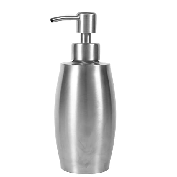 1 stk 304 Rustfrit Stål Badeværelse Shampoo Brusepumpe Lotion Dispenser Flydende Flaske 350ml