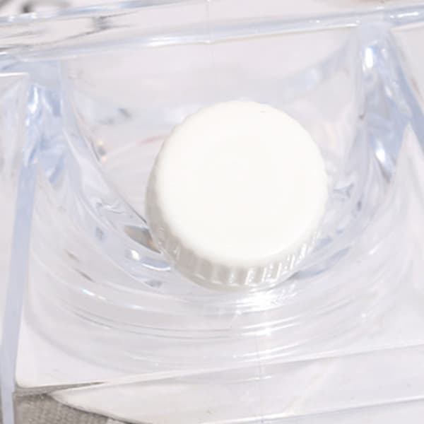 Milk Carton Water Bottle with Large Capacity, Leak-Proof Sealed Rectangular Transparent Cup Food Grade PP Plastic 500ML