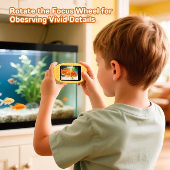 Yellow ----Kids 1000x Digital Microscope 2-inch 1080p LCD Screen