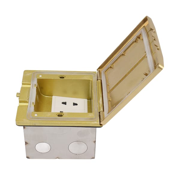 Hidden Floor Socket Brass Space-Saving Flame Retardant Heat Resistant Universal Socket 250V