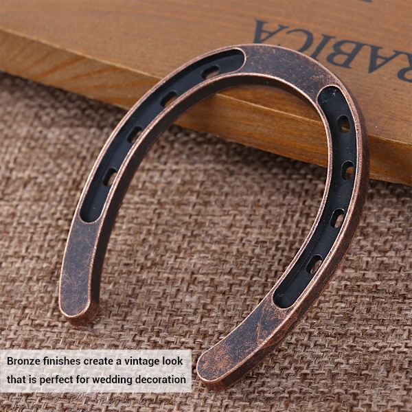 Onnen hevosenkenkä kraft-tunnisteilla Rustic Horseshoe -suositukset Hääjuhlat