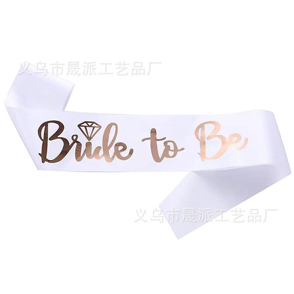 Brud-att-vara-sash, Hen Party Bälte, Brud-att-vara-sash, Hen Party Sash, Möhippa Tillbehör Dekorationer för Bröllop, Brud-att-vara Dekorationer, Hen