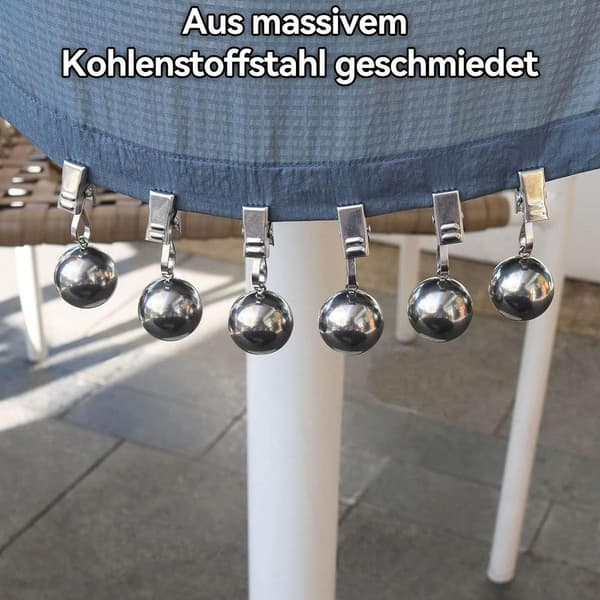 8-pack tunga dukvikter med stenar (45g vardera), vattentäta och solbeständiga vikter för utomhuspicknick