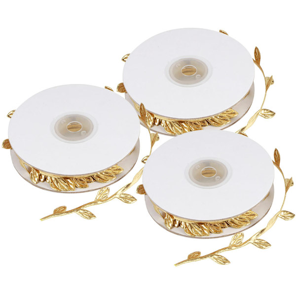 3 Ruller Kunstige Blade Vine DIY Børnehave Håndværk Bryllup Dekoration Tilbehør