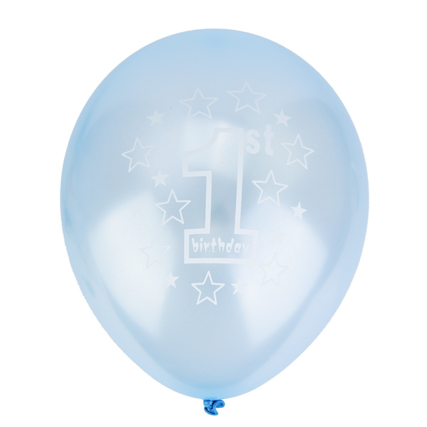 15 stk. 12 tommer Latex Balloner Konfetti Trykt Gennemsigtige Balloner Til Babyshower (A)
