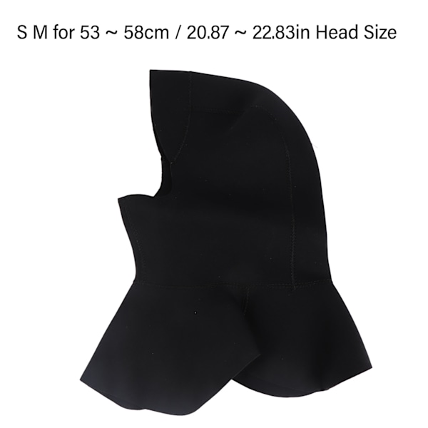 Våtdräktshuva 3mm Termisk Simning Surf Dykning Huva Sol UV-skydd Snabbtorkande för Män Kvinnor