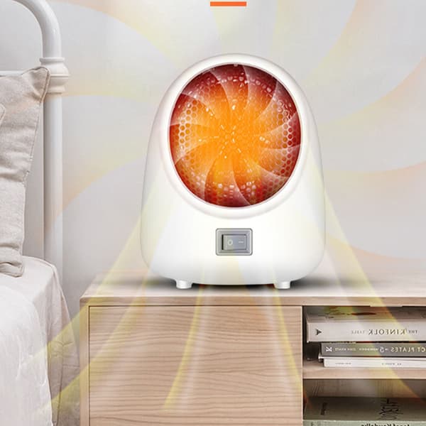 Mini Heater, Fast Heating, Overheat Protection, White EU Plug 220V for Desk