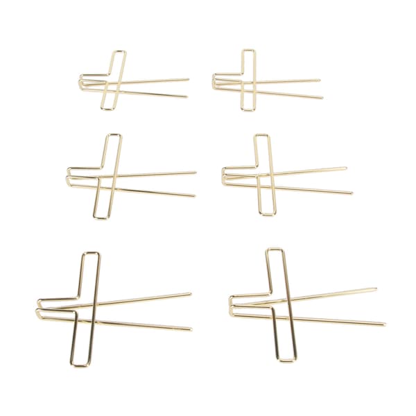 10-pack metal paper clips, 88mm office clips for journaling, note sorting and organizing supplies