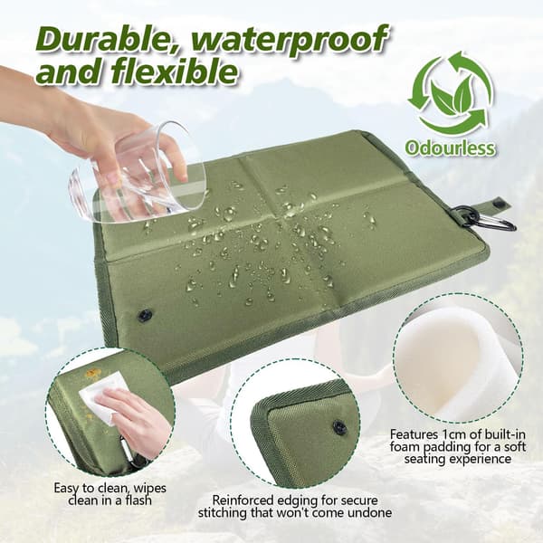 Two Foldable Outdoor Mats, Thickened Oxford Cloth, Weighs Only 88 Grams