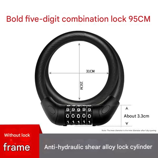 Bike Lock, Combination Lock, Mountain Bike Lock, Bicycle Battery Lock, Cable Lock, Bicycle Lock Accessories