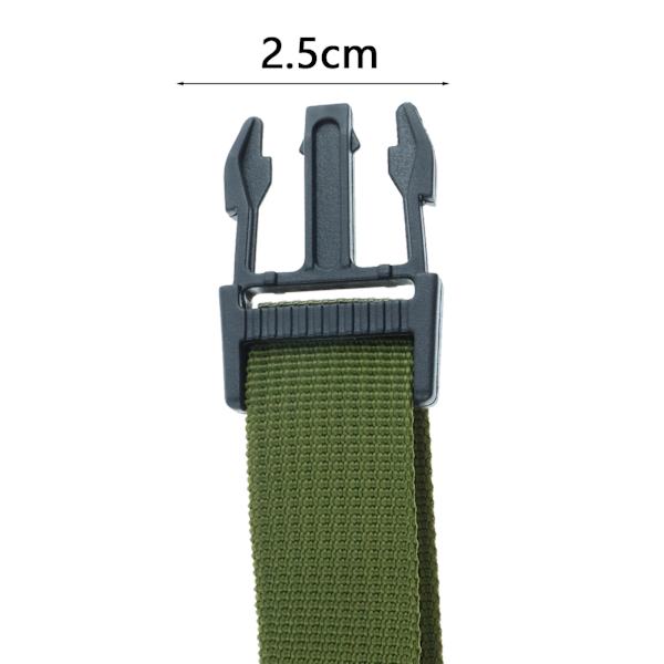 Bagageband, 2-pack, kraftig vävband, justerbar för vandring, camping, vandring, sovsäckskompression, resväskor med snabbspänne